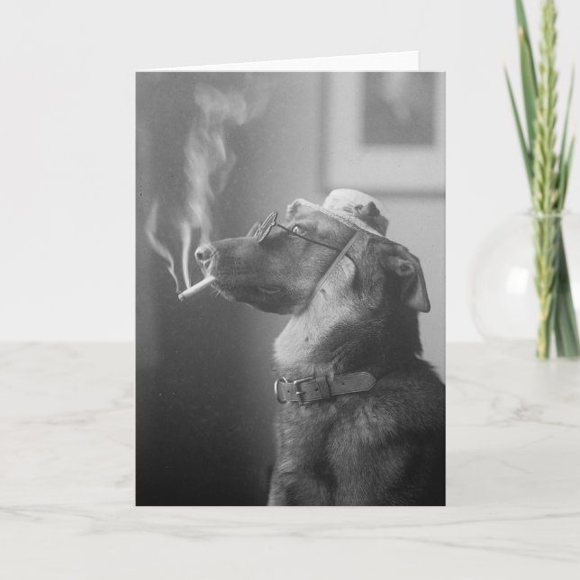 Tarjeta Retrato de un perro, 1923 (Anverso)