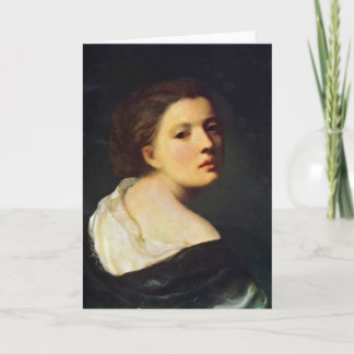 Tarjeta Retrato de una chica joven de Jean-Baptiste Greuze