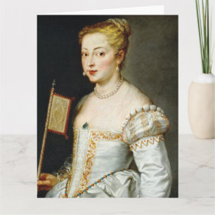 Tarjeta Retrato de una dama de Pedro Pablo Rubens