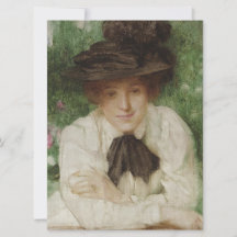 Retrato de una dama eduardiana (Arte vintage)