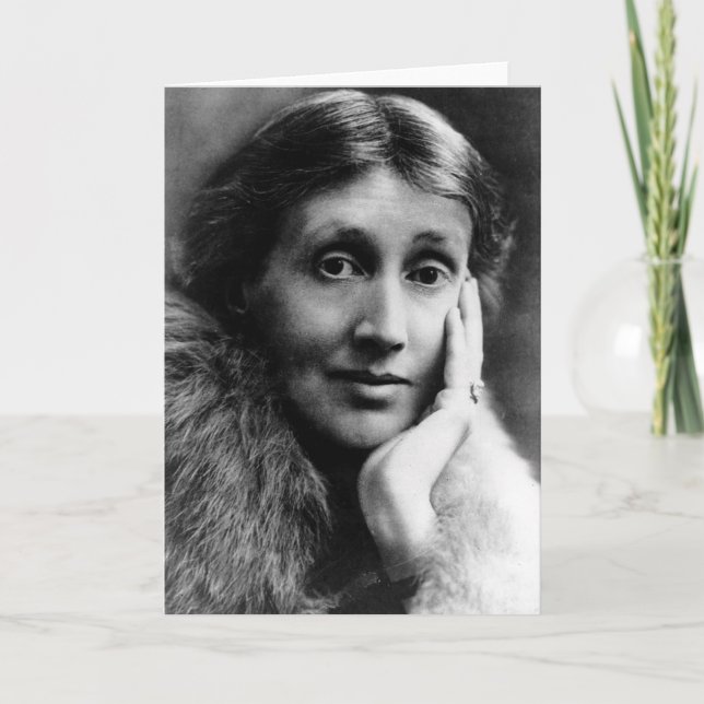Tarjeta Retrato de Virginia Woolf (Anverso)