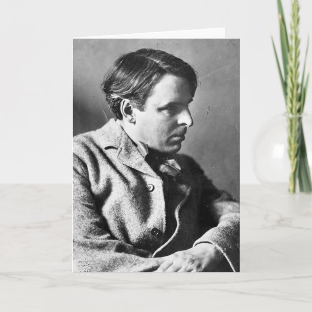 Tarjeta Retrato de W.B. Yeats (Anverso)