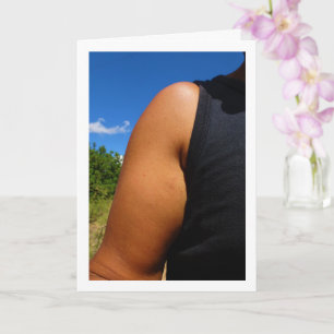 Tarjeta Retrato del brazo del hombre