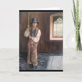 Tarjeta "Retrato del campanero de Bell en el Galés Chapel