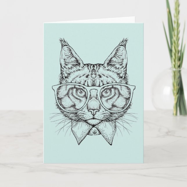 Tarjeta Retrato del Coon de Maine (Anverso)