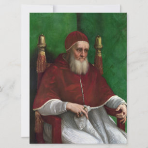 Tarjeta Retrato del Papa Julius II (de Rafael)