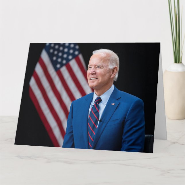 Tarjeta Retrato del presidente estadounidense Joe Biden 20 (Anverso)