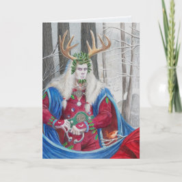 Tarjeta Retrato detallado del Rey Holly Celta