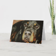 Retrato Mascota de Rottweiler Lover