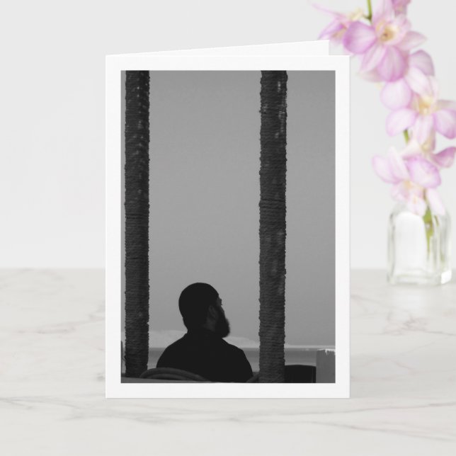 Tarjeta Retrato masculino egipcio (Orquídea)