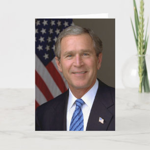 Tarjeta Retrato oficial de George W. Bush