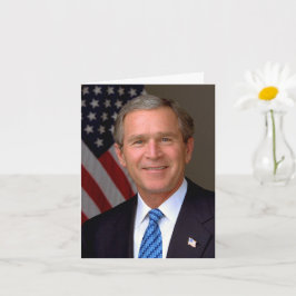 Tarjeta Retrato Oficial del Presidente George W Bush