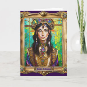 Tarjeta Retratos del Reino de Mardi Gras - La Princesa Cri