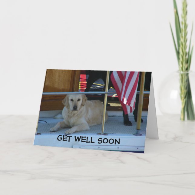 TARJETA RETRIEVE DICE QUE SE BIEN PRONTO "POR FAVOR" (Anverso)