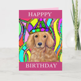 Tarjeta Retriever Dorado