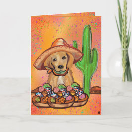 Tarjeta Retriever Dorado