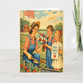 Tarjeta Retro 1940s Style Mother's Day Card