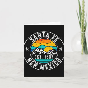 Tarjeta Retro 70s 80s Santa Fe Nuevo México Nm