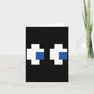 Tarjeta Retro Arcade Gaming Halloween Ghost Partner Group