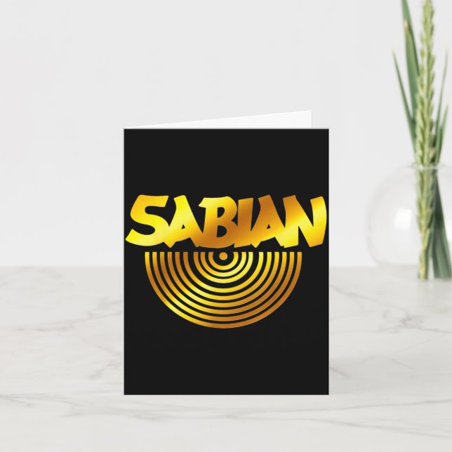 Tarjeta Retro Basic Yellow Sabian Quote Funny Vintage  (Anverso)