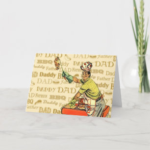 Tarjeta Retro BBQ Dad