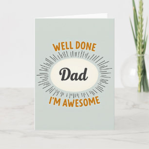 Tarjeta Retro "Bien Hecho Papá"