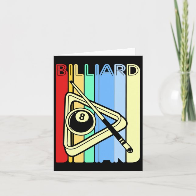 Tarjeta Retro Billiard (Anverso)