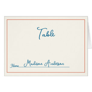 Tarjeta Retro Black White Boda Place