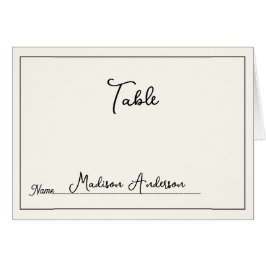 Tarjeta Retro Black White Boda Place