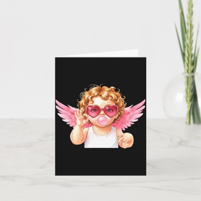 Tarjeta Retro Cud 67 Meme Bubblegum Funny Six Seven Valent (Anverso)