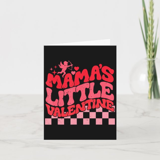 Tarjeta Retro Cud Mamas Little Valentines Day Girls Wo  (Anverso)