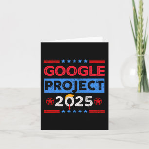 Tarjeta Retro de Google Project 2025 para fanático de Trum