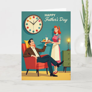 Tarjeta Retro del Día del Padre
