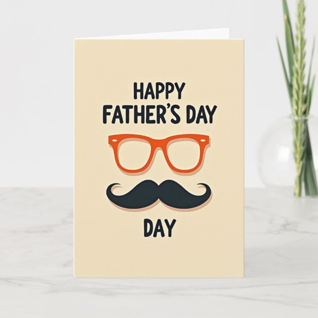 Tarjeta Retro del Día del Padre (Anverso)
