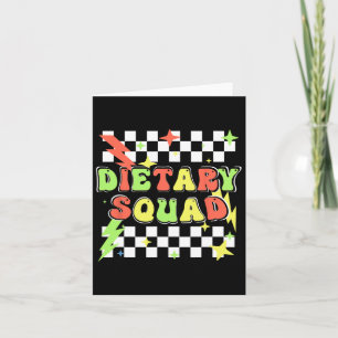 Tarjeta Retro Dietary Squad Semana de Agradecimiento Dieté