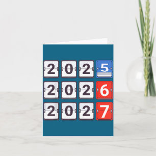Tarjeta Retro Divertido Feliz Año Nuevo 2026 2027 67 Meme