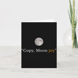 Tarjeta Retro divertido trendy copia luna alegría minimal