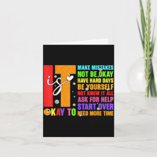 Tarjeta Retro equivocarse es salud mental