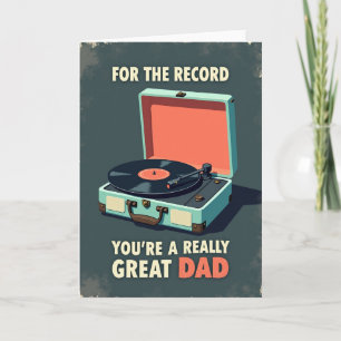 Tarjeta Retro Eres Genial Papá
