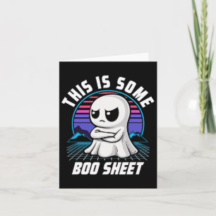 Tarjeta Retro Esta Es Una Hoja De Bote De Fantasma Hallowe