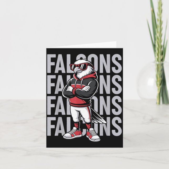 Tarjeta Retro Falcon Gift For Men Women Boys Girls Kids  (Anverso)