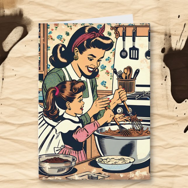 Tarjeta Retro Feliz Día de la Madre (Subido por el creador)