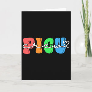 Tarjeta Retro Groovy Picu Crew San Valentín Pediátrico Int