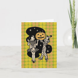 Tarjeta Retro Halloween Ladlies