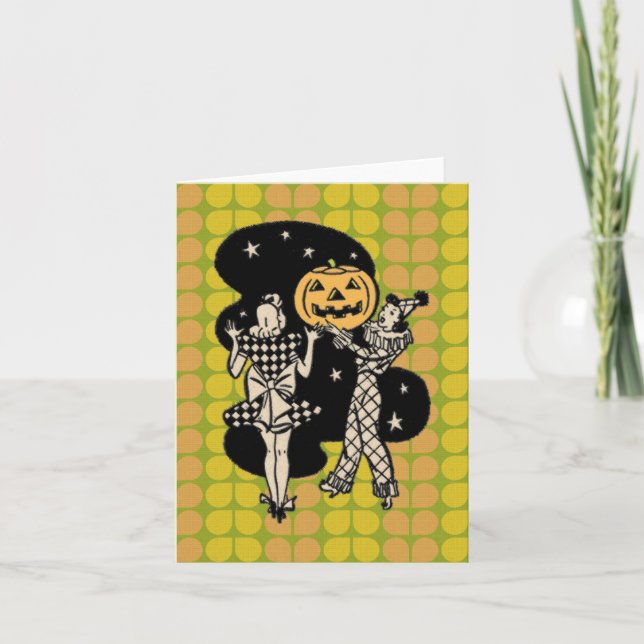 Tarjeta Retro Halloween Ladlies (Anverso)