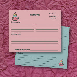 Tarjeta Retro Ice Cream Briam Shower Recipe