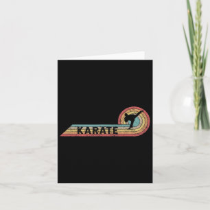 Tarjeta Retro Karate Vintage Player