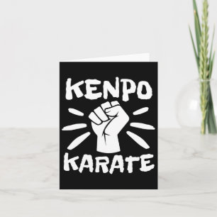 Tarjeta Retro Kenpo Karate Kempo Karate Artes Marciales