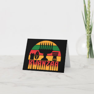 Tarjeta Retro Kwanzaa