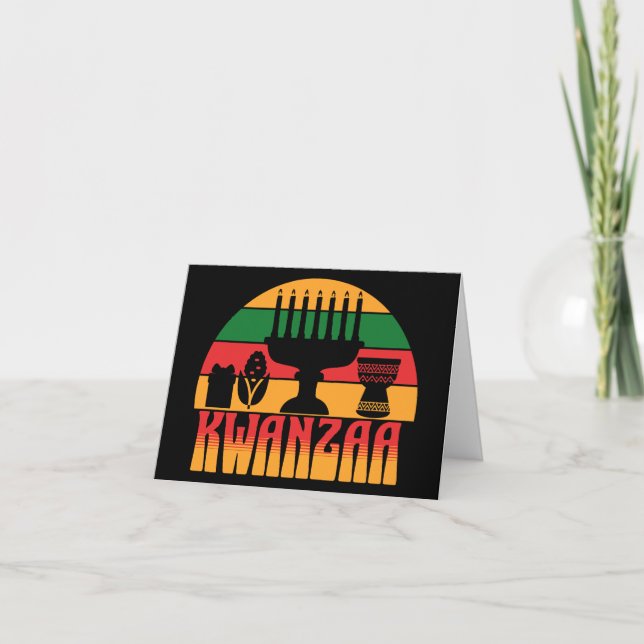 Tarjeta Retro Kwanzaa (Anverso)
